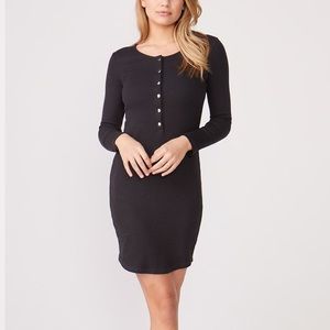 Anthropologie Monrow Rib Henley Dress M